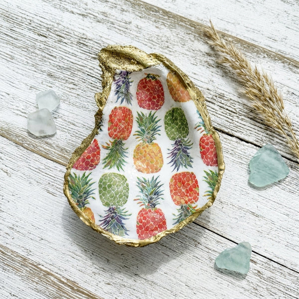 Pineapple Oyster Shell Jewelry Dish