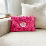 Floral Oyster Shell Clutch