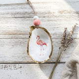 Flamingo Oyster Ornament