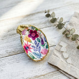 Spring Medley Oyster Shell Ring Dish