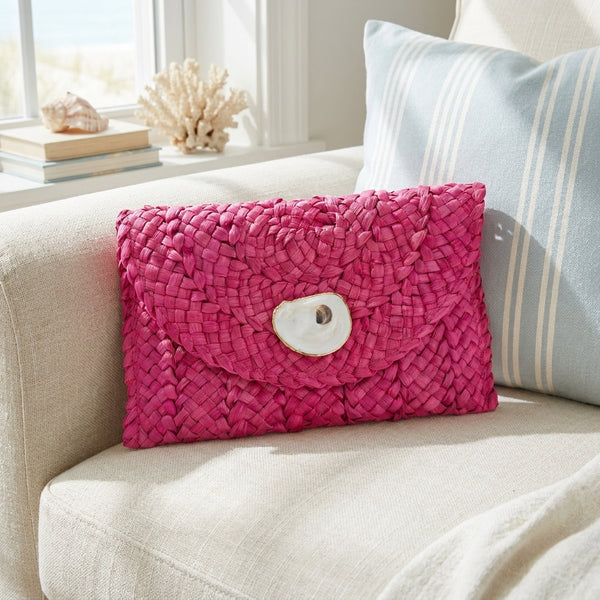Pink Oyster Shell Clutch