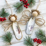 Oyster Shell Angel Ornament