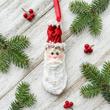Oyster Shell Santa Ornament