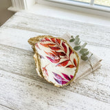 Autumn Leaves Oyster Shell Jewelry Dish