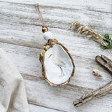 Egret Oyster Ornament
