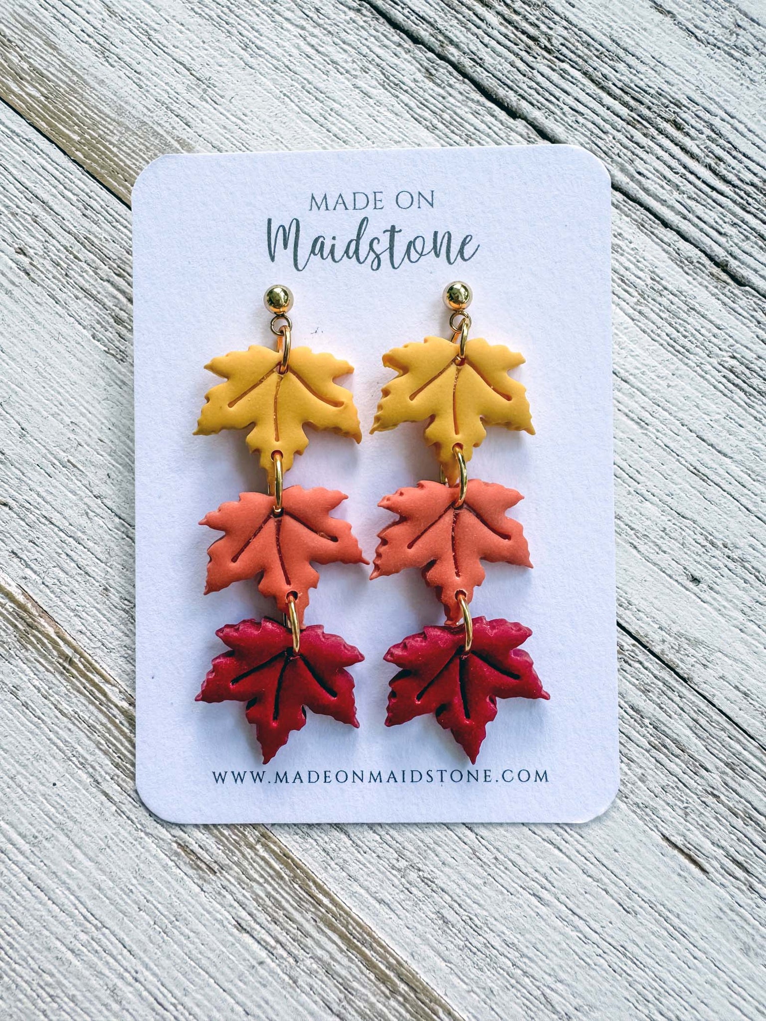 Autumn Leaf Earrings image 0