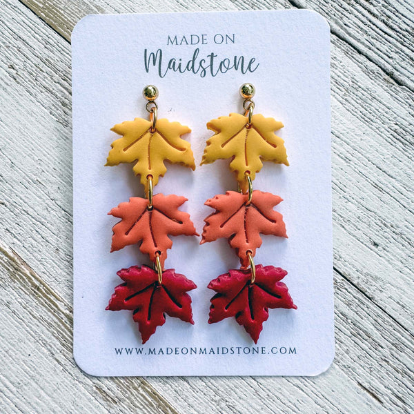 Autumn Leaf Earrings image 0
