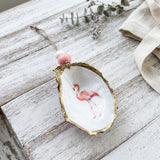 Flamingo Oyster Ornament