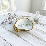 Seas the Day Oyster Shell Jewelry Dish