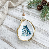 Christmas Tree Oyster Shell Ornament