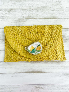 Lemon Oyster Shell Clutch image 0
