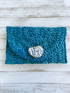 Botanical Oyster Shell Clutch image 1