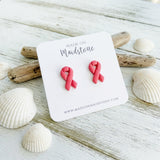 Pink Ribbon Studs