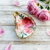 Peony Oyster Shell Jewelry Dish