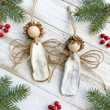 Oyster Shell Angel Ornament