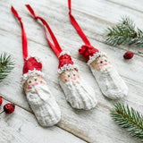 Oyster Shell Santa Ornament