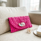 Wildflower Oyster Shell Clutch