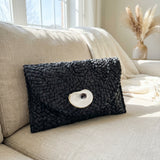 Black Oyster Shell Clutch