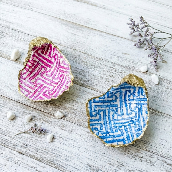Fretwork Oyster Shell Jewelry Dish