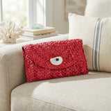 Red Oyster Shell Clutch
