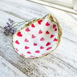 Tiny Hearts Oyster Shell Jewelry Dish