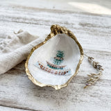 Pineapple Fountain Oyster Shell Jewelry Dish