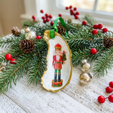 Nutcracker Oyster Shell Ornament