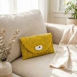 Yellow Oyster Shell Clutch
