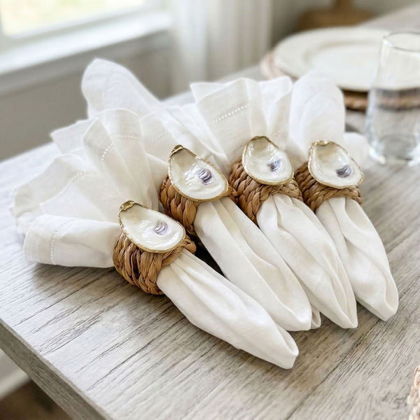 Oyster Shell Napkin Rings