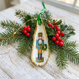 Nutcracker Oyster Shell Ornament