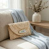 Rainbow Row Oyster Shell Clutch