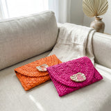 Tiger Oyster Shell Clutch