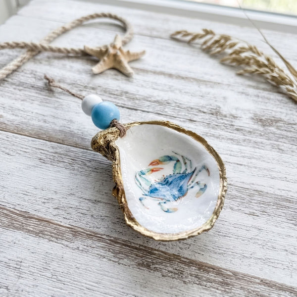 Blue Crab Oyster Ornament