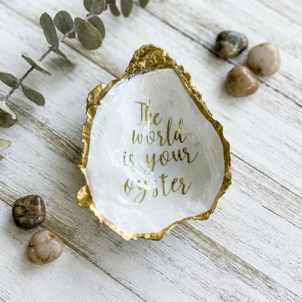 The World is Your Oyster Ring Dish