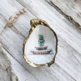 Pineapple Fountain Oyster Shell Jewelry Dish
