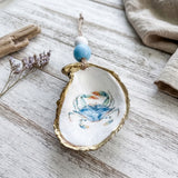 Blue Crab Oyster Ornament