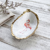 Flamingo Oyster Shell Jewelry Dish