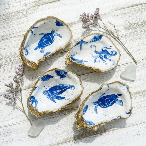 Under the Sea Oyster Shell Ring Dish