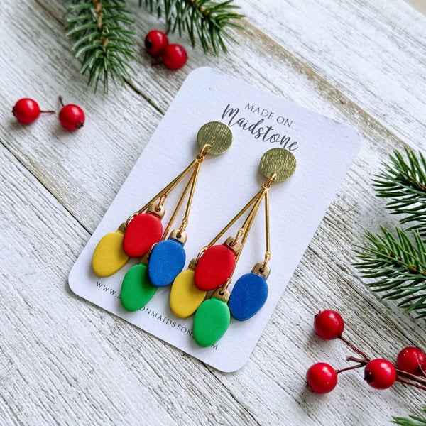 Christmas Light Earrings