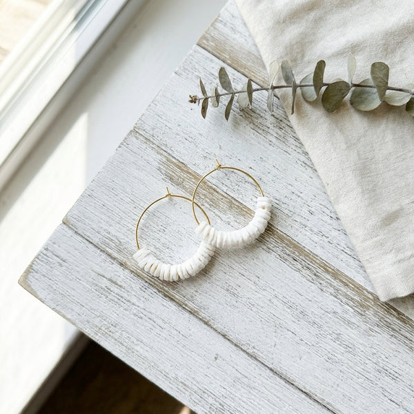 Sun & Shell Hoops