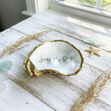 Seas the Day Oyster Shell Jewelry Dish
