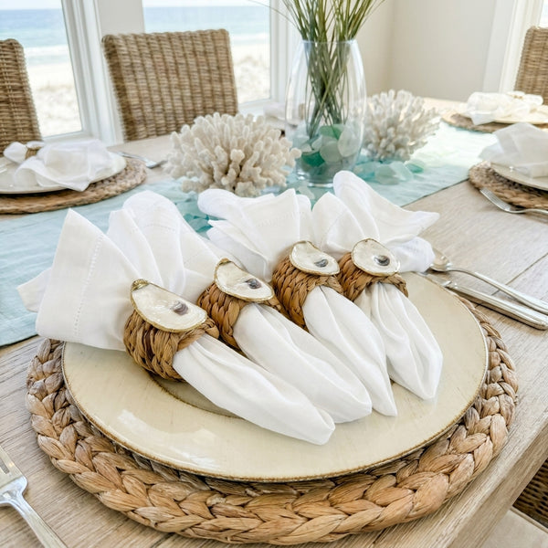 Oyster Shell Napkin Rings