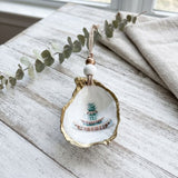 Pineapple Fountain Oyster Ornament