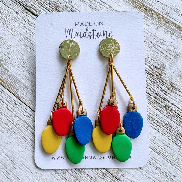 Christmas Light Earrings image 0