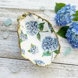 Hydrangea Oyster Shell Ring Dish