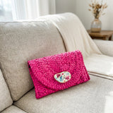Wildflower Oyster Shell Clutch