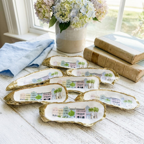 Rainbow Row Oyster Shell Dish