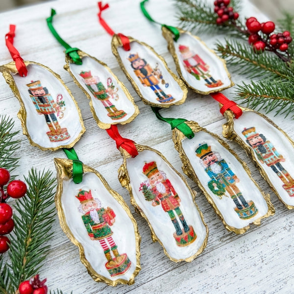 Nutcracker Oyster Shell Ornament
