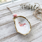 Flamingo Oyster Ornament