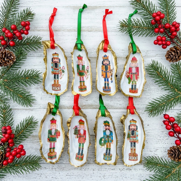 Nutcracker Oyster Shell Ornament
